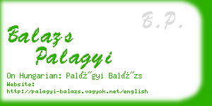 balazs palagyi business card